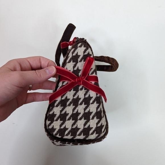 Boutique Y2K 2000s Herringbone Mini Micro Purse Bag - Picture 3 of 5